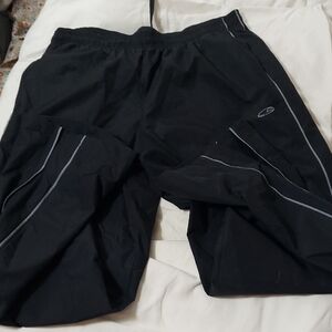 Champion Black Nylon And Mesh Joggers Sz L 32L